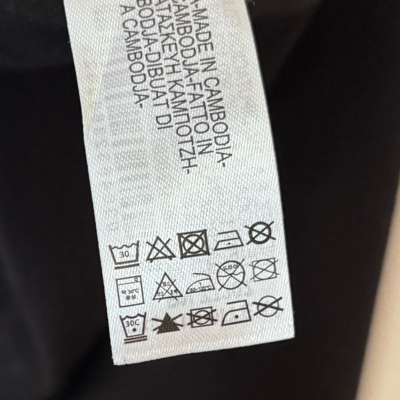 Zara| Classic Black Fit & Flare Wide Bottom Stretch Knit Pants Sz S - Picture 6 of 6